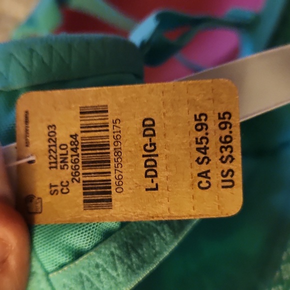 PINK victorias Secret Lace Bralette in Teal, Size Large DD - Picture 6 of 7